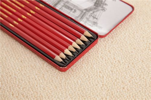 8pcs Skeching Graphite Pencils with Tin Box