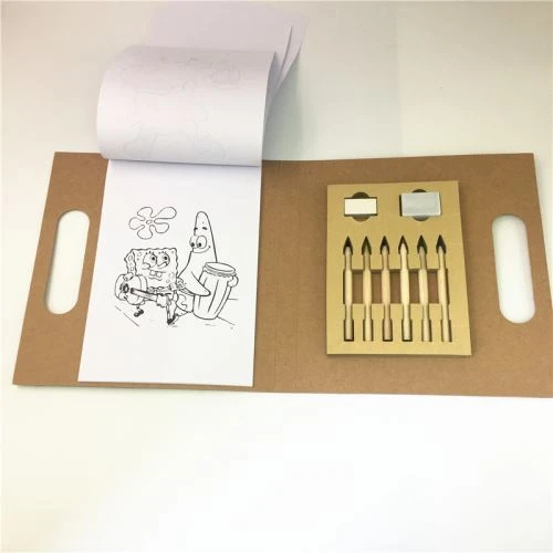 Portable Kraft Bag Coloring Set