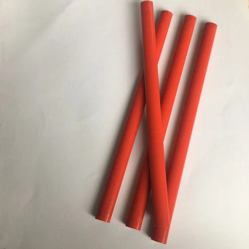 Red Color Oval Shape 178mm Carpenter Pencil