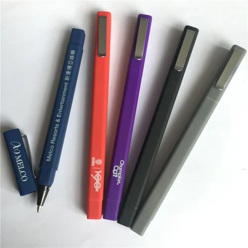 Square Shape Plastic Ball Pens