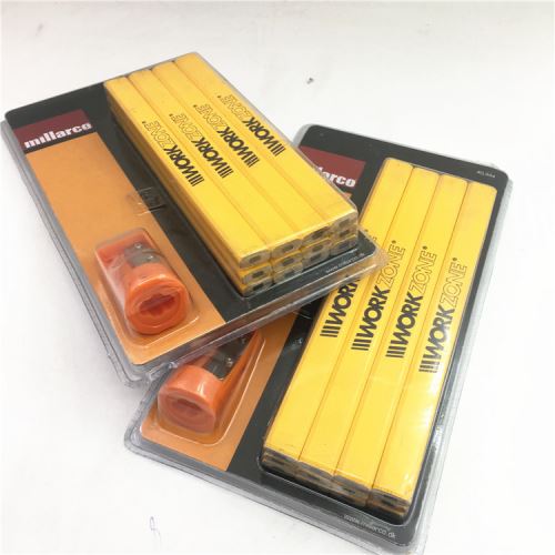 12pcs Carpenter Pencil And Sharpener Set