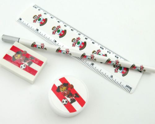 Cheap Brand Print Pencil Ruler Eraser Set