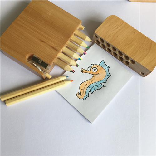 12pcs Mini Color Pencil With Wooden Case