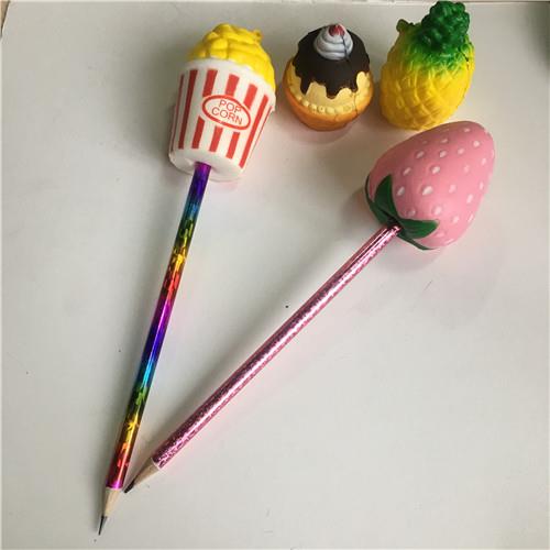 Funny Customized Design Squishy Glitter Pencil