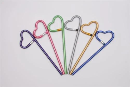 Bent Pencil Into Heart Shape For Promotional