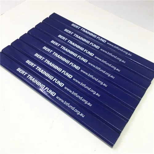 Navy Blue Flat Carpenters Pencil