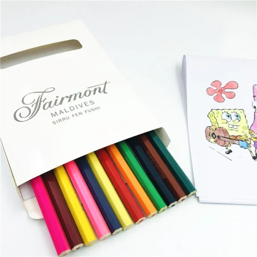 12pcs Packed Color Pencil With Drawing Book