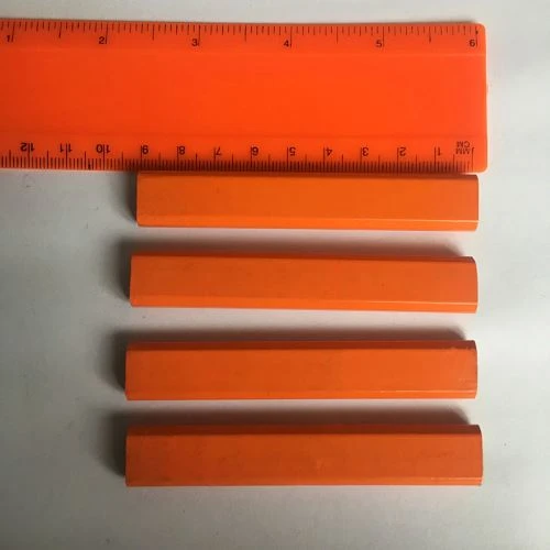 Orange Color Mini Octagonal Carpenter Pencil