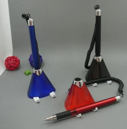Triangle Base Desktop Table Pen With Holder