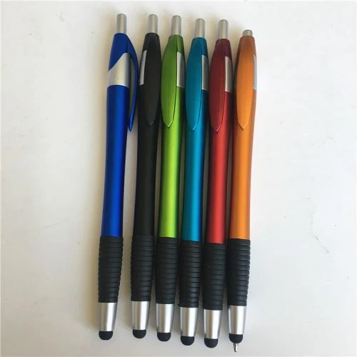 Print Brand Plastic Roller Pen With Stylus Tip