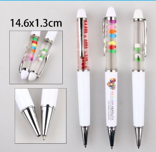 Fashion Floating Ball Pen With Logo
