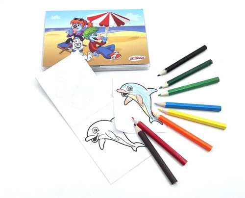PVC Box 8pcs Mini Pencil With Drawing Book