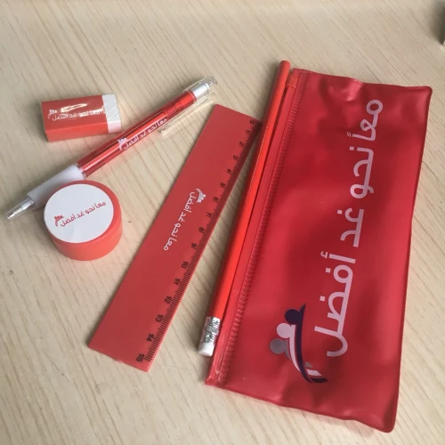 Red Color Stationery Set With Customized Logo