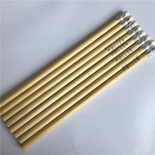 Round Nature Wood Pencil For Promotional