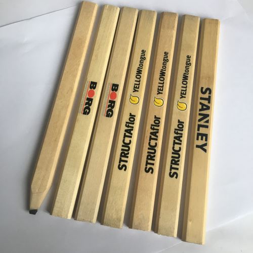 Standard Octagon Carpenter's Pencil With Logo