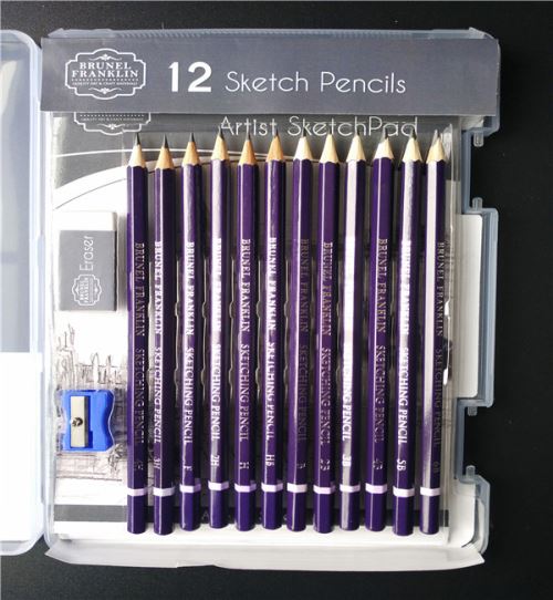 Sketching Pencil Set With Sketch Paper